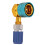 POCREATION AC Quick Coupler R1234YF to R134A Right-Angle 8