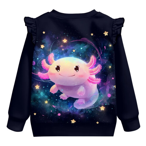 Langarm-Sweatshirt mit Salamanderstern für Kleinkinder, Größe 4-5 1