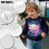 Langarm-Sweatshirt mit Salamanderstern für Kleinkinder, Größe 4-5 6