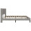 VidaXL vidaXL Bed Frame with Headboard Light Grey 180 x 200 cm Velvet 4
