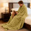 Fuzzy Ribbed Throw Blanket Yellow 78.7 x 47.2 in 4