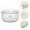 Glass candle warmer base for teapot, 1 piece 6