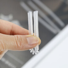 Kit ajusteur de taille de bague transparent 13 pièces (TPU+PC) — ajusteurs spirale et coussinets amovibles pour bagues lâches