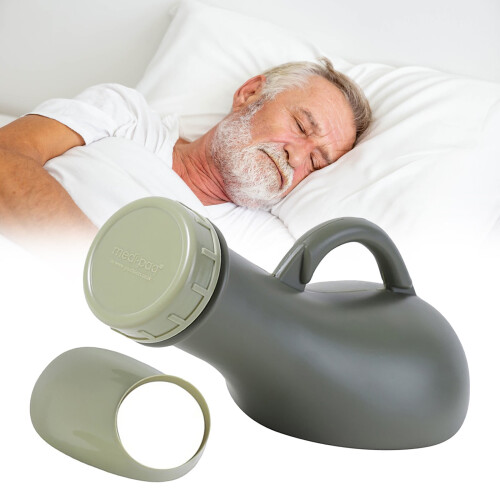Urinal Bottle Army Green 1000ml Spillproof 1