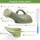 Urinal Bottle Army Green 1000ml Spillproof 5
