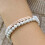 Engraved Natural Stone Bracelet Amethyst Rose Gold 1 4