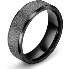 Stainless Steel Wedding Band 8mm Comfort Fit Size 6-13