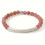 Engraved Natural Stone Bracelet Amethyst Rose Gold 1 8
