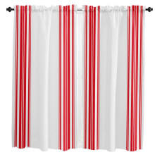 Farmhouse Stripe Black and White Curtains 2-Pack