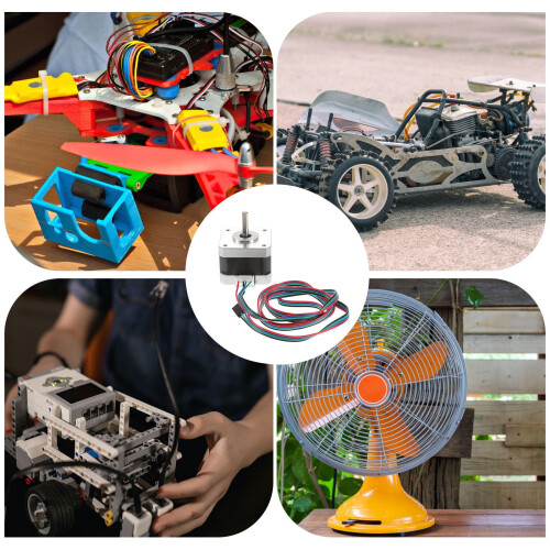 Brushless DC Motor with Gear and Stepper Functionality 1