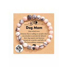 Dog Charm Bracelet for Parents - Adjustable Silver Tone