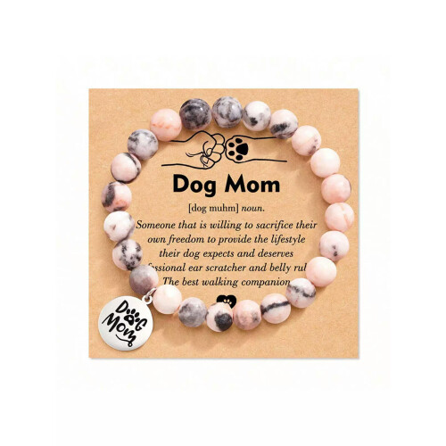 Dog Charm Bracelet for Parents - Adjustable Silver Tone