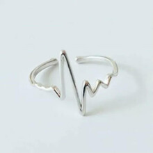 925 Silver Flower Animal Cross Open Ring for Women