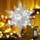 Christmas Star Tree Topper LED Lighted Decor Silver 16 1