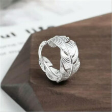 925 Silver Plated Flower Animal Cross Ring with Zircon for