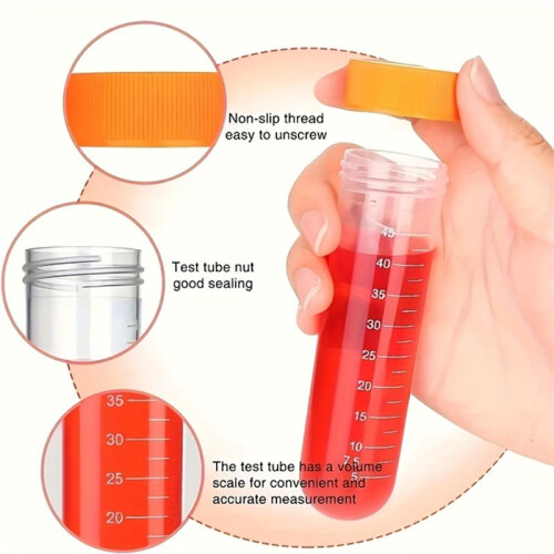 Sports Skill Development Tool Kit, Including Extra Large Test Tubes, Colored Silicone Droppers, Orange Storage Boxes 1