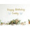 Bannière d'anniversaire Reine Or rose double face 3
