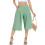 Dam Caprileggings med vida ben, mintgrönt, S 3