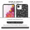 iPhone16e Glitter Stötsäkert Skal Svart TPU/PC 6