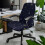 Stretch Office Chair Cover Soft Washable Snap Closure Star 2