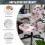 Housse de chaise extensible blanche à motif papillon et boutons-pression 2