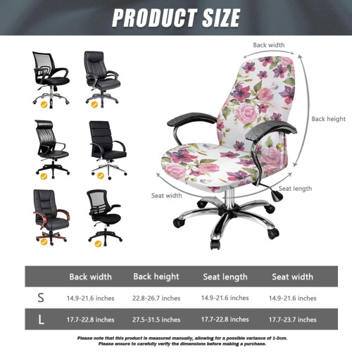 Housse de chaise extensible blanche à motif papillon et boutons-pression 2