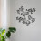Ensemble de 2 décorations murales en métal représentant une feuille d'olivier 5