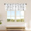 JOOCAR Snowflake Kitchen Valances Blackout Grey White 54x18 2