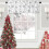 JOOCAR Snowflake Kitchen Valances Blackout Grey White 54x18 4