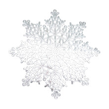 Round Snowflake Placemats Washable Heat Resistant 4 Pack