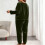 Women's Plus Size Flannel Pajama Set Long Sleeve 3