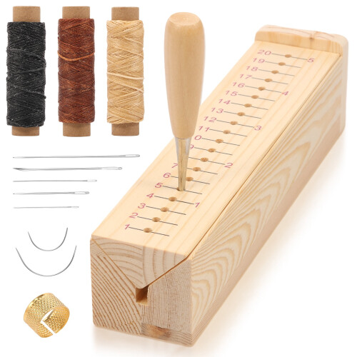 Wood Book Binding Cradle with Awl 1 Piece