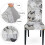 Stretch Floral Chair Covers Set for Parsons Chairs 4 Pack 3