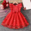 Ärmelloses Mädchenkleid mit Schleife, flatternden Ärmeln und 3D-Effekt 3