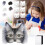 Winddicht ademend motormasker DIY kattenset 8