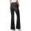 Schmal geschnittene Damen-Bootcut-Jeans mit Taschen 4