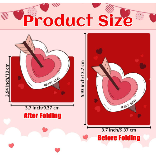 Kids' Valentine's Cards Foldable 60 Pack 2