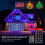 Smart LED Curtain Lights 400 LEDs 6.6x6.6 ft Color-Changing 1