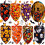 Dog Bandanas Fall Pumpkin Ghost Design Orange Durable Fabric 2