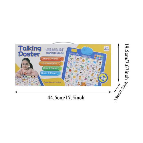 Bilingual English-Spanish Alphabet Flipchart Learning Set 2