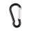 Black Carabiner Clip Hook Keychain Ring 1-2 inch 3