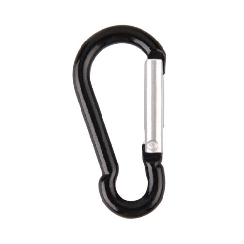 Black Carabiner Clip Hook Keychain Ring 1-2 inch 2