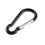 Black Carabiner Clip Hook Keychain Ring 1-2 inch 6
