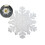 Round Snowflake Placemats Silver Washable Stain-Resistant 1
