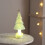 Gold Lighted Tabletop Christmas Tree – Plastic Ceramic 2