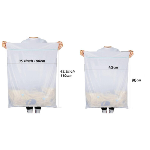 Ensemble de 3 sacs à linge extra larges en filet 1