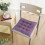 Lila manchesterdyna med spets 40x40cm 4