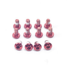 JINGT Bicycle Disc Brake Rotor Bolt T25 M5x9mm 12 Pcs