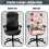 Bürostuhlbezug, weich, universell passend, Größe L, Kirschblume 4