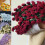 Handmade Rose Bouquet Throw Blanket Cotton Knitted 1 4